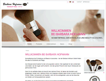 Tablet Screenshot of barbarahofmann.de